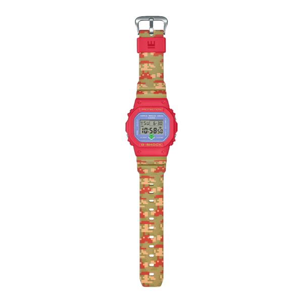 Edición especial Super Mario Brothers reloj G-Shock deportivo correa de resina DW-5600SMB-4 - Imagen 3