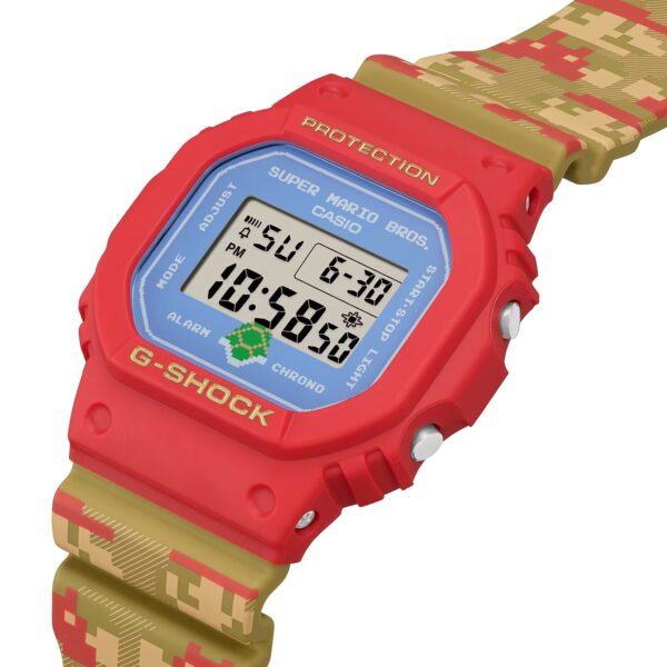 Edición especial Super Mario Brothers reloj G-Shock deportivo correa de resina DW-5600SMB-4 - Imagen 5