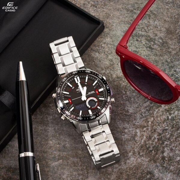 Reloj Edifice casual correa de acero inoxidable EFV-C100D-1AV - Imagen 2
