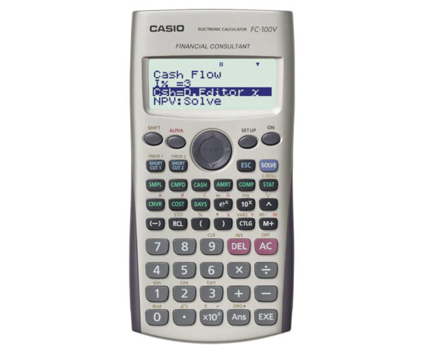 Calculadora financiera FC-100V
